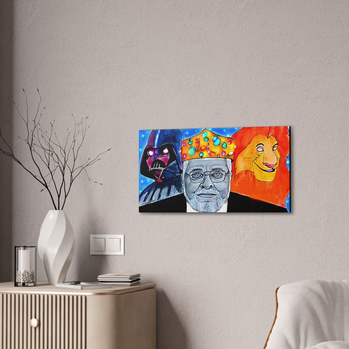 [Long live the King] Canvas Stretched, 0.75"