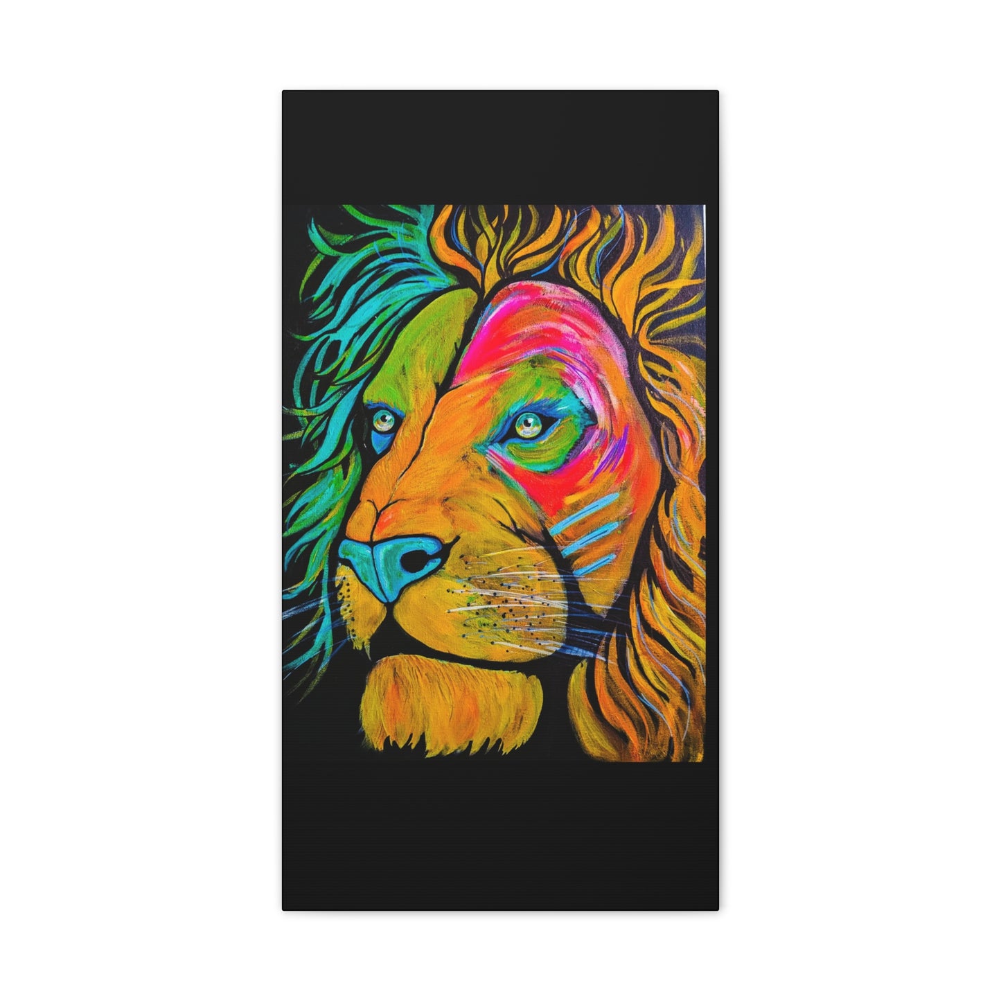 [Vibrant Lion] Canvas Stretched, 0.75"