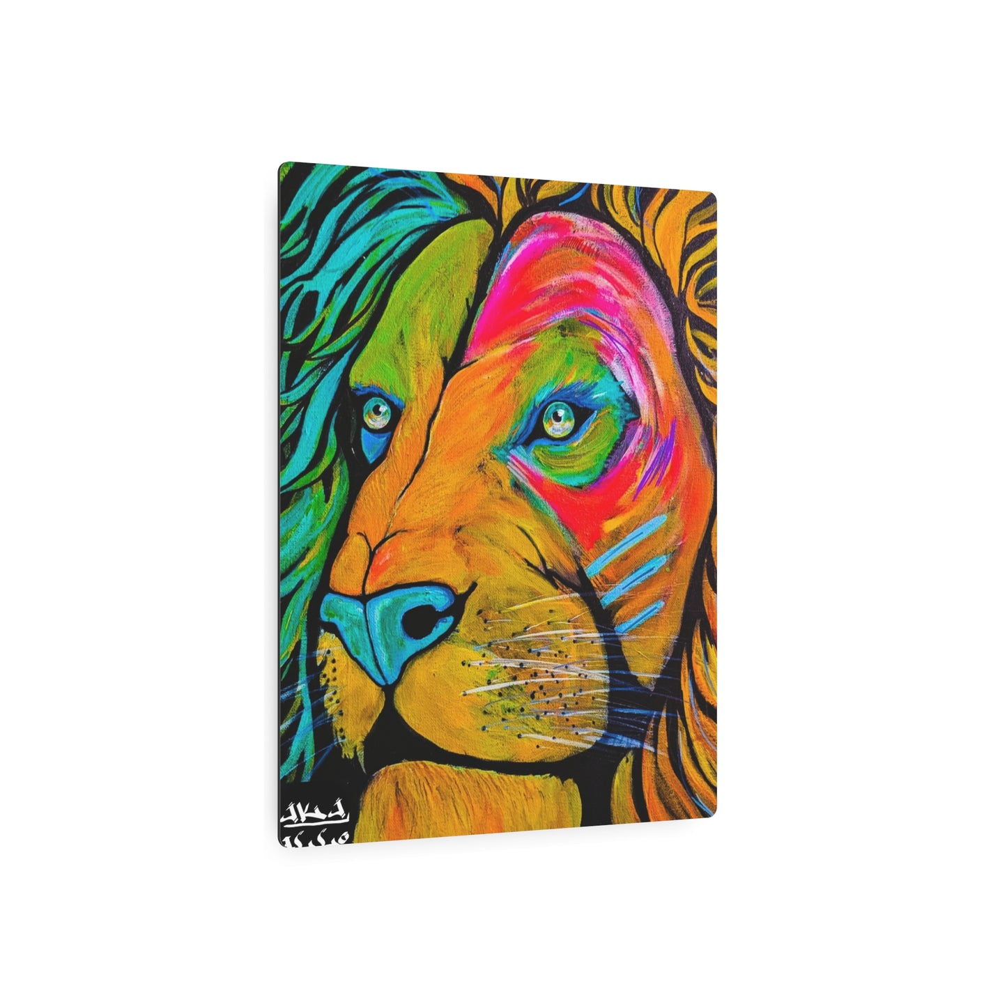 [Vibrant Lion] Metal Art Sign