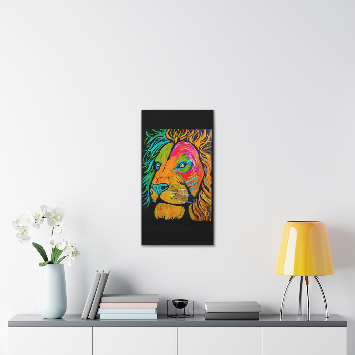 [Vibrant Lion] Canvas Stretched, 0.75"