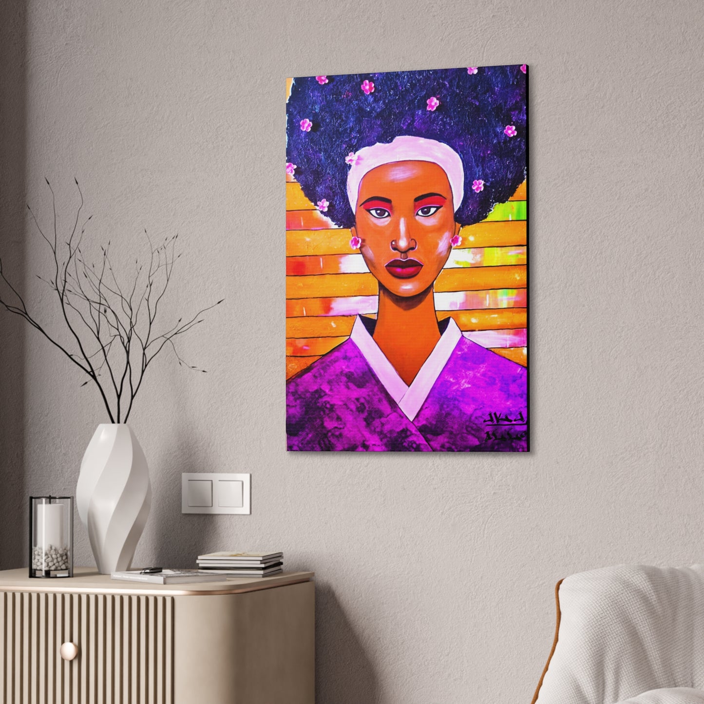 [AFRO-GEISHA] canvas prints