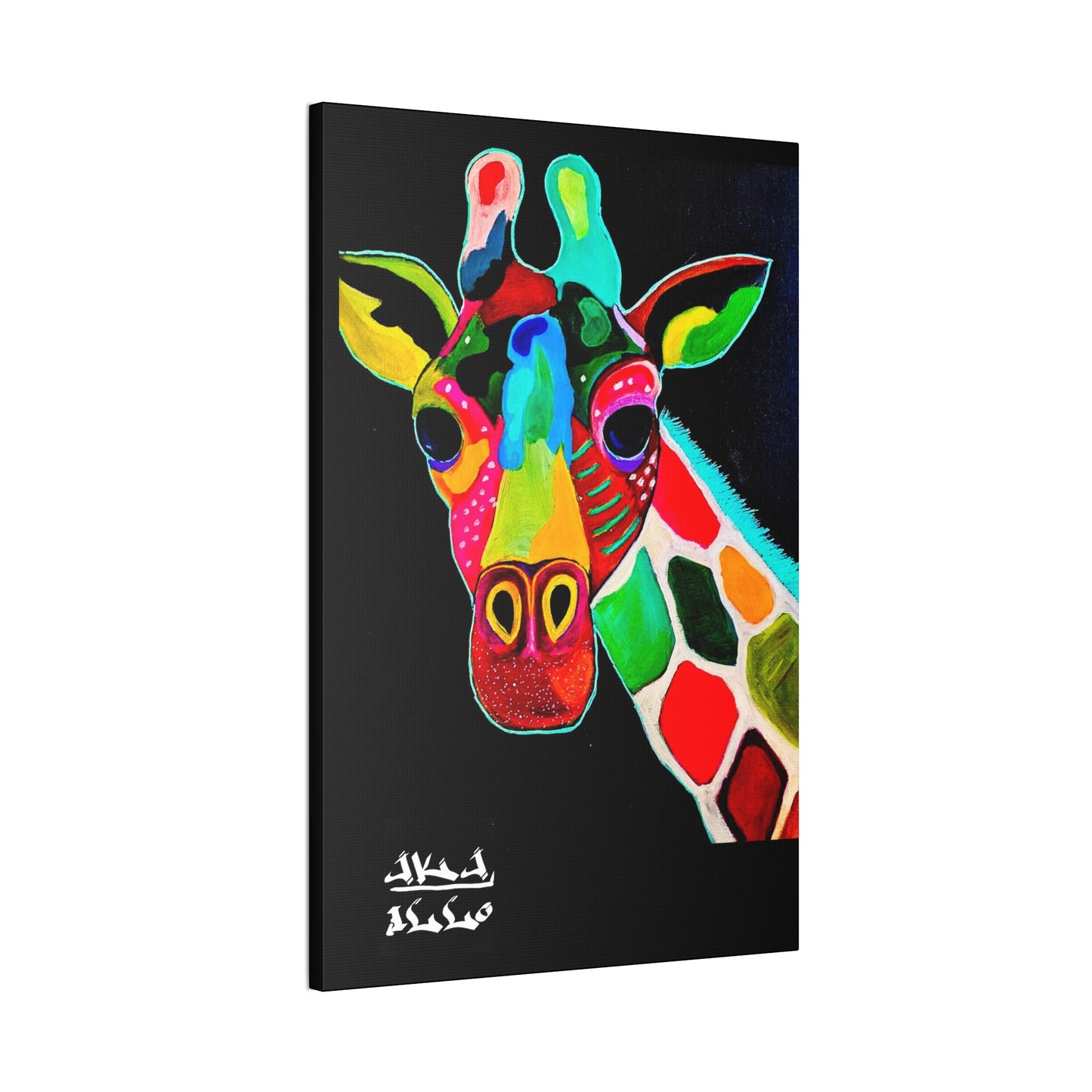 [Vibrant Giraffe] Canvas Stretched, 0.75"