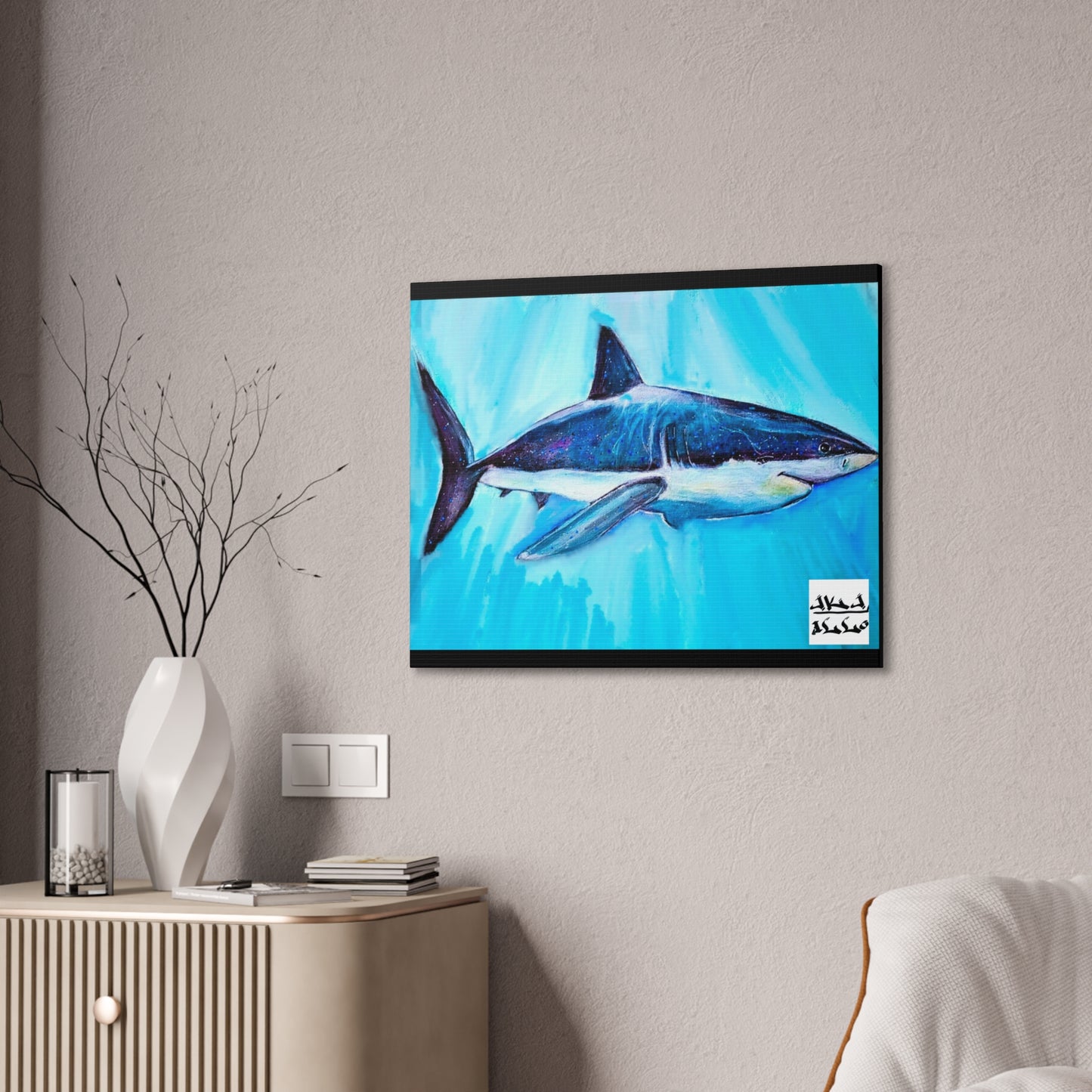 [Great White] Canvas Stretched, 0.75"