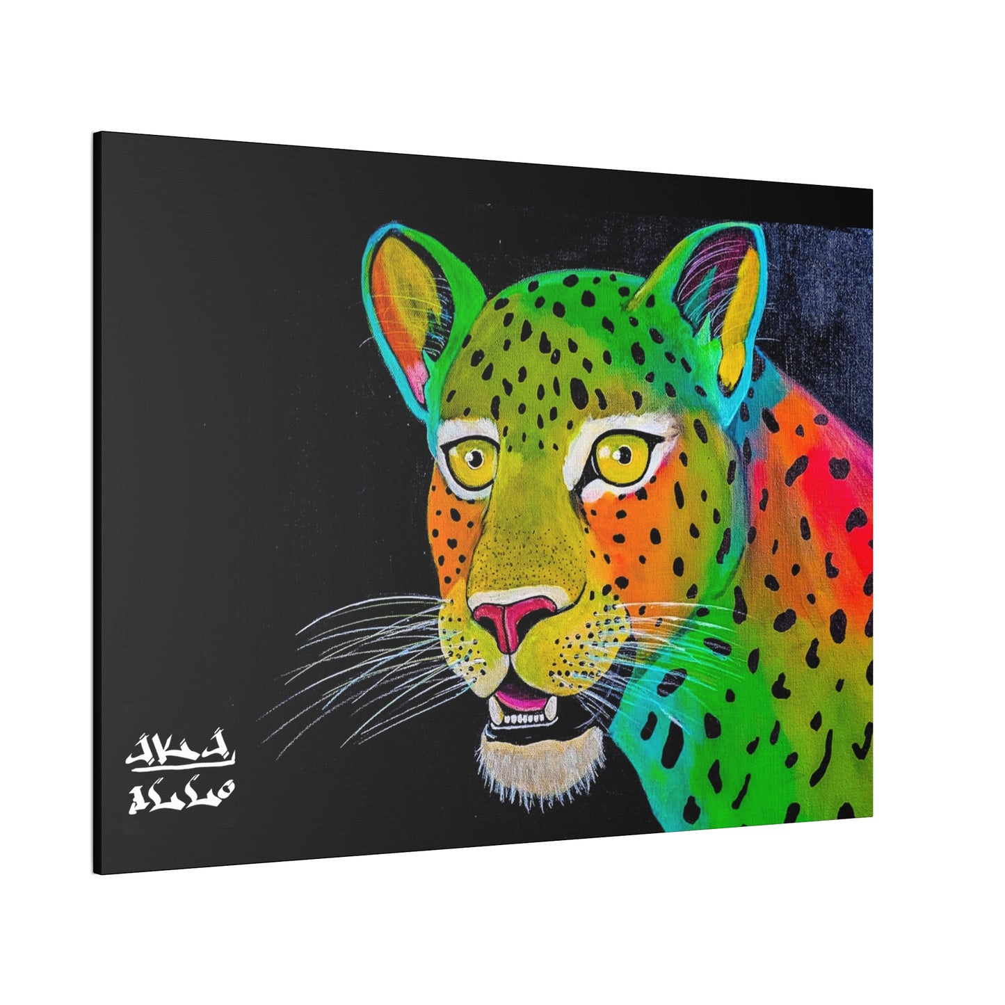 [Vibrant Leopard] Canvas Stretched, 0.75"