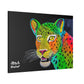 [Vibrant Leopard] Canvas Stretched, 0.75"