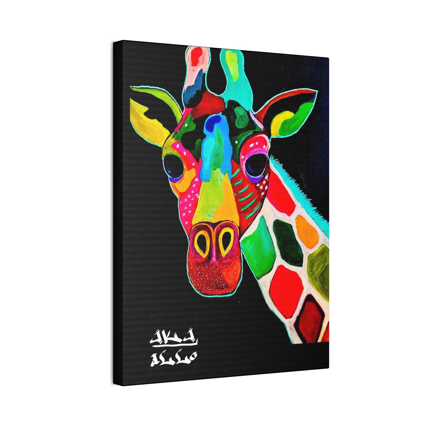[Vibrant Giraffe] Canvas Stretched, 0.75"
