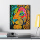 [Vibrant Lion] Canvas Stretched, 0.75"
