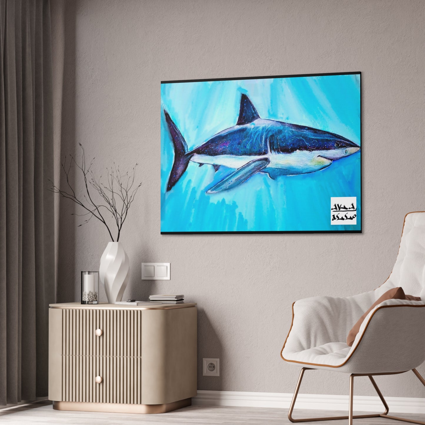 [Great White] Canvas Stretched, 0.75"