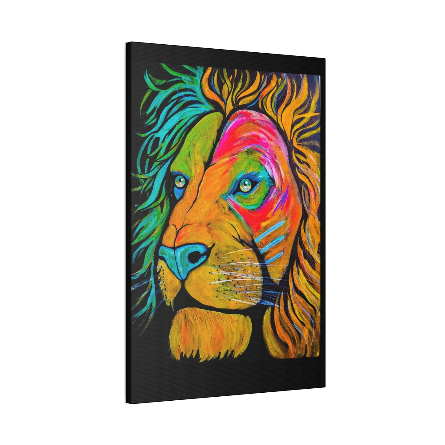 [Vibrant Lion] Canvas Stretched, 0.75"