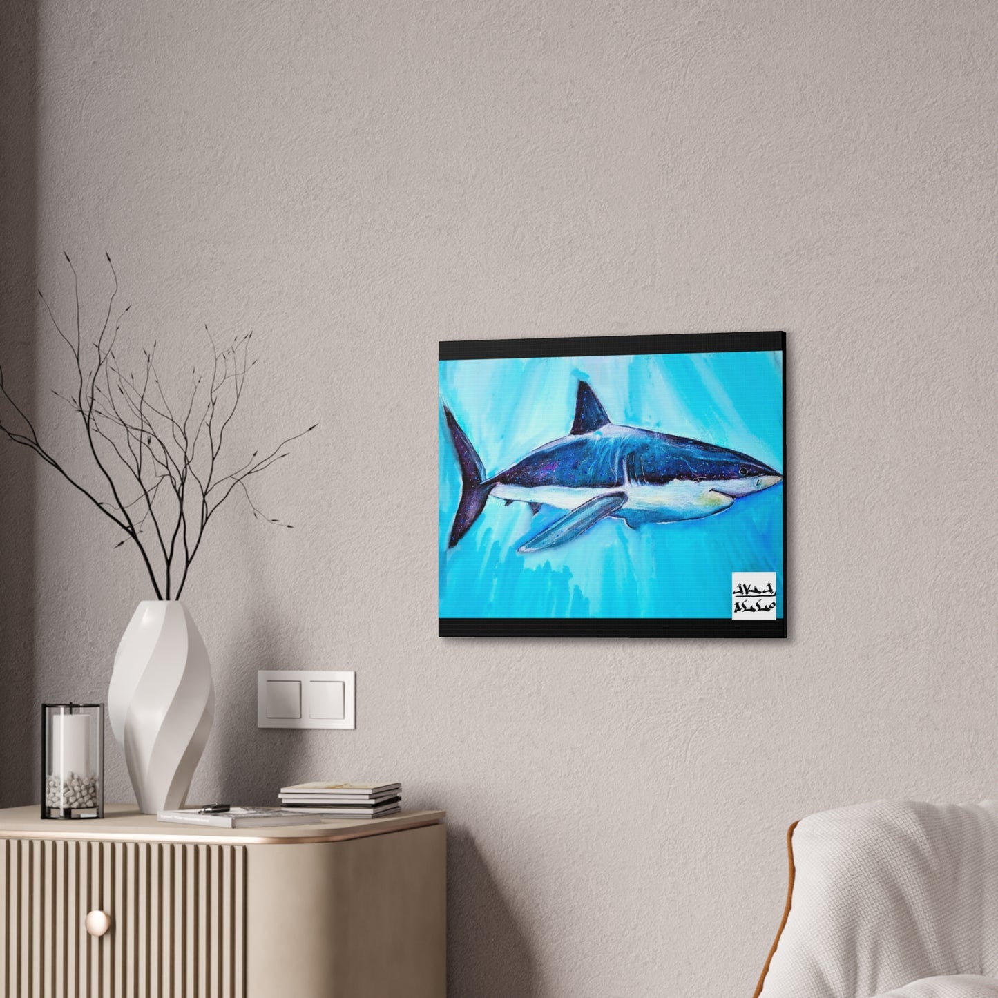 [Great White] Canvas Stretched, 0.75"