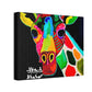 [Vibrant Giraffe] Canvas Stretched, 0.75"