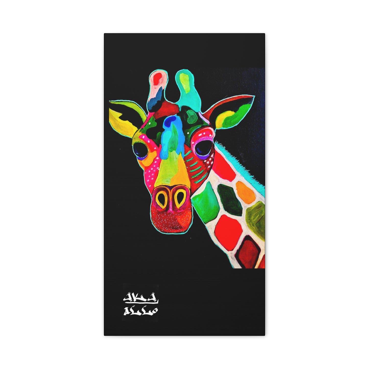 [Vibrant Giraffe] Canvas Stretched, 0.75"