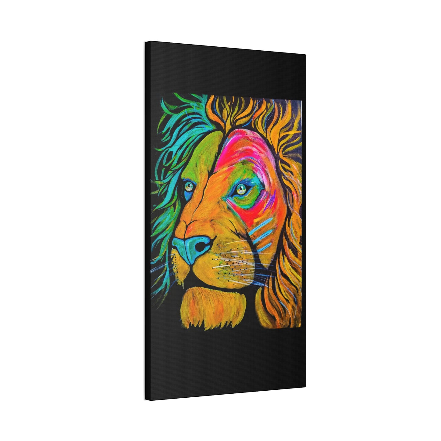 [Vibrant Lion] Canvas Stretched, 0.75"