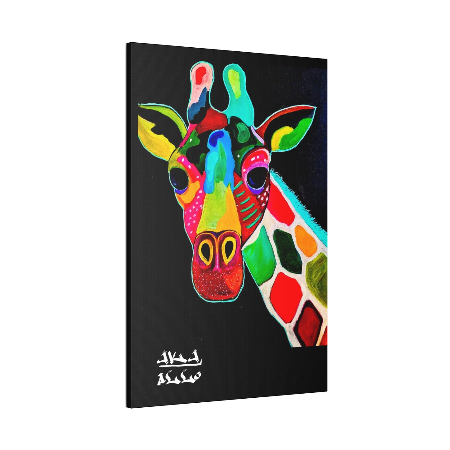 [Vibrant Giraffe] Canvas Stretched, 0.75"