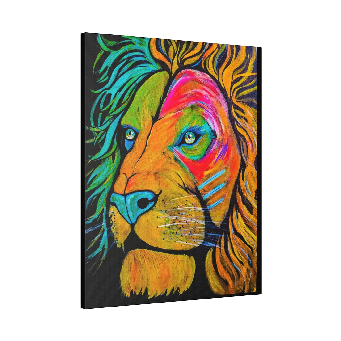 [Vibrant Lion] Canvas Stretched, 0.75"