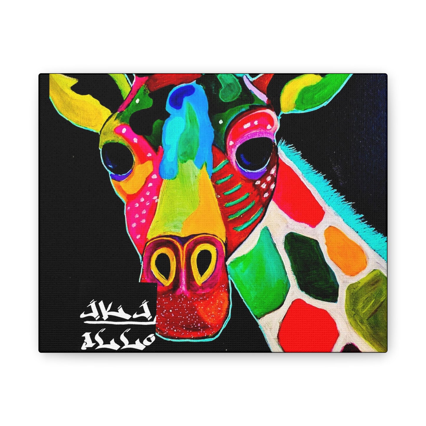 [Vibrant Giraffe] Canvas Stretched, 0.75"