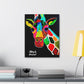 [Vibrant Giraffe] Canvas Stretched, 0.75"