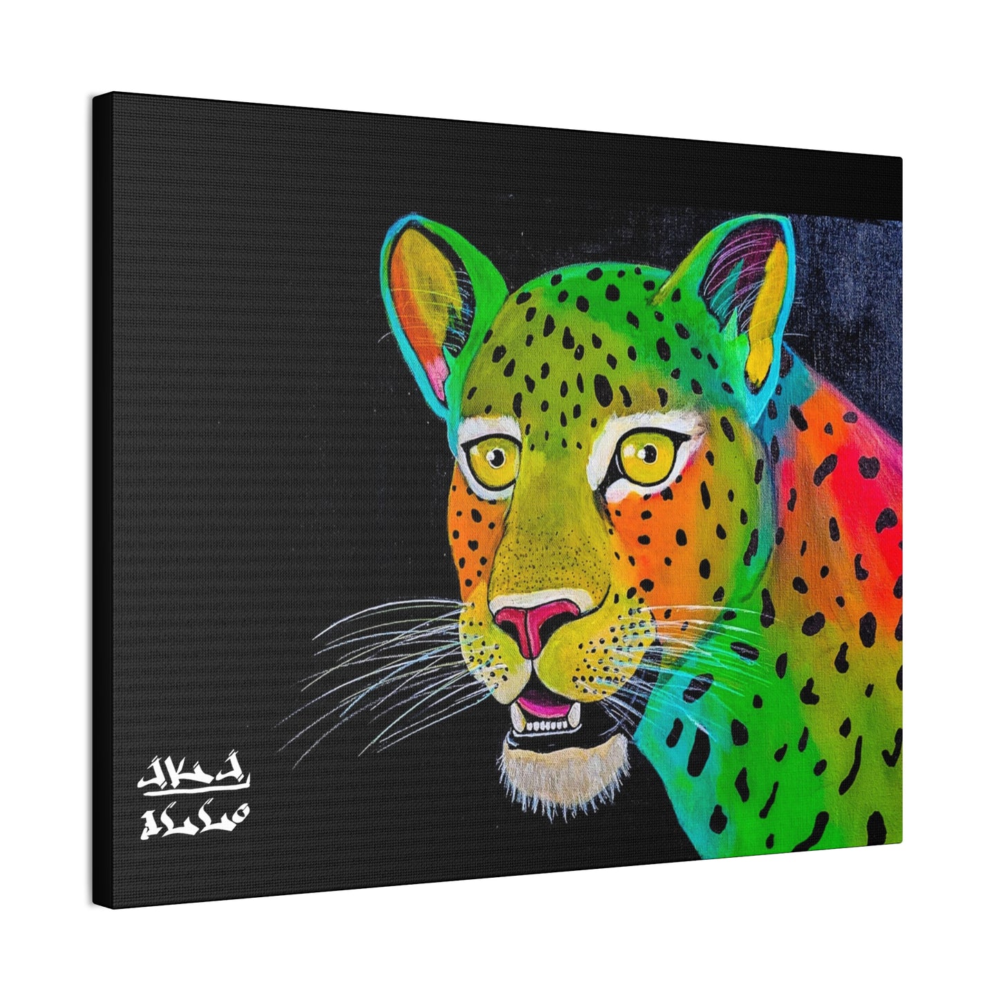 [Vibrant Leopard] Canvas Stretched, 0.75"