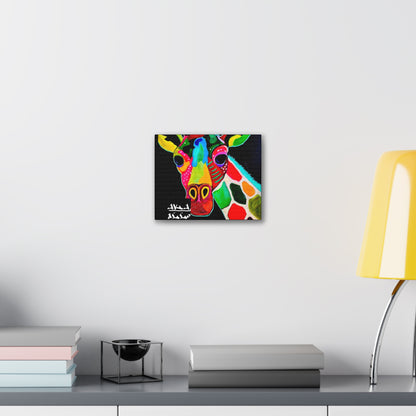[Vibrant Giraffe] Canvas Stretched, 0.75"