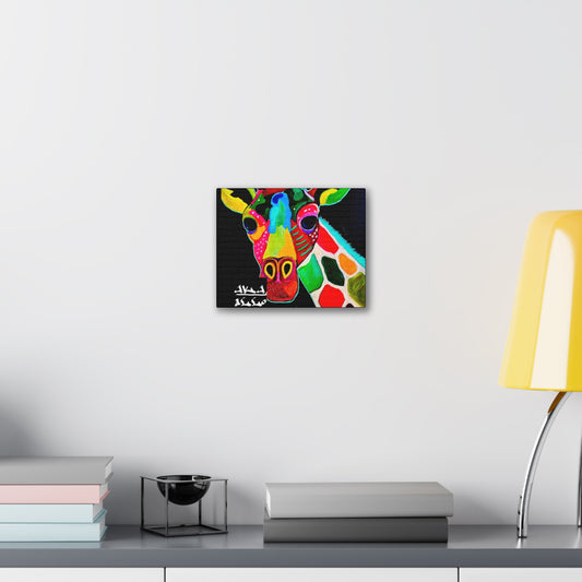[Vibrant Giraffe] Canvas Stretched, 0.75"