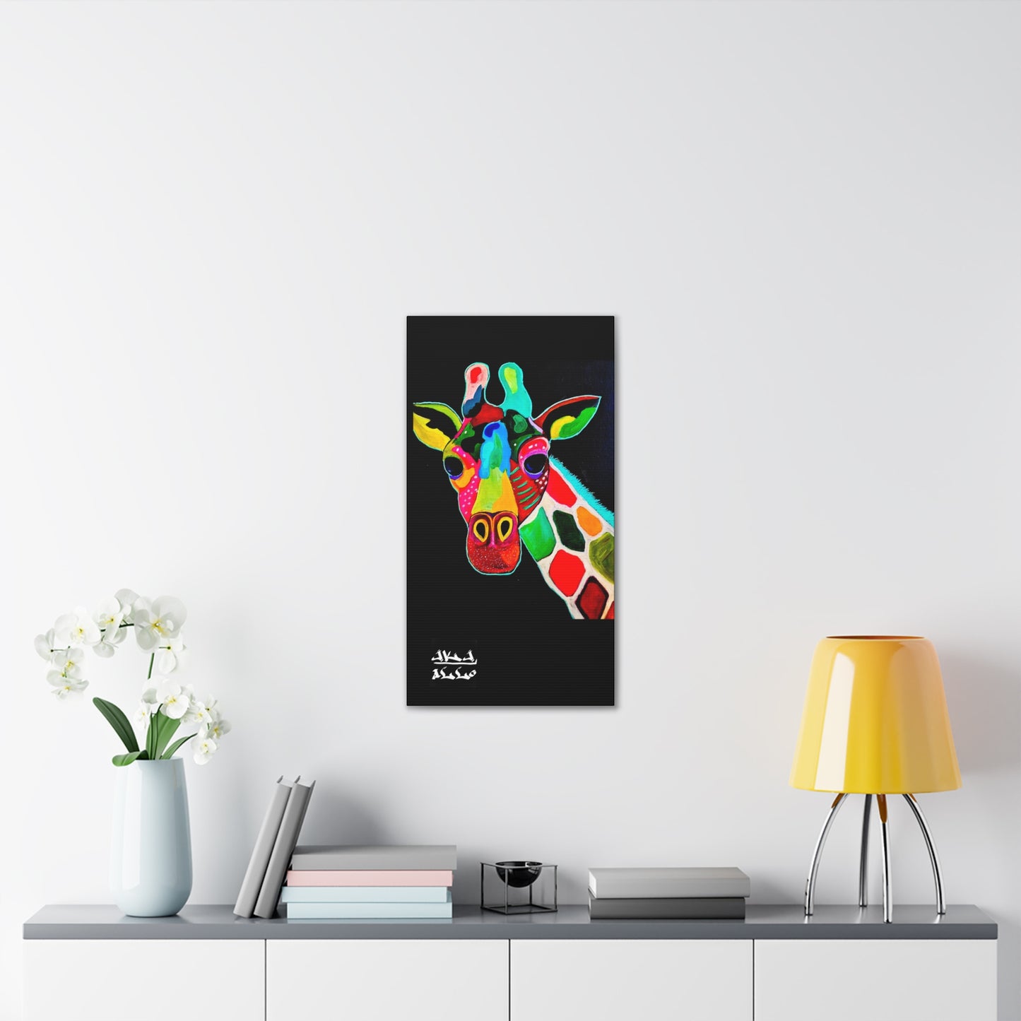 [Vibrant Giraffe] Canvas Stretched, 0.75"