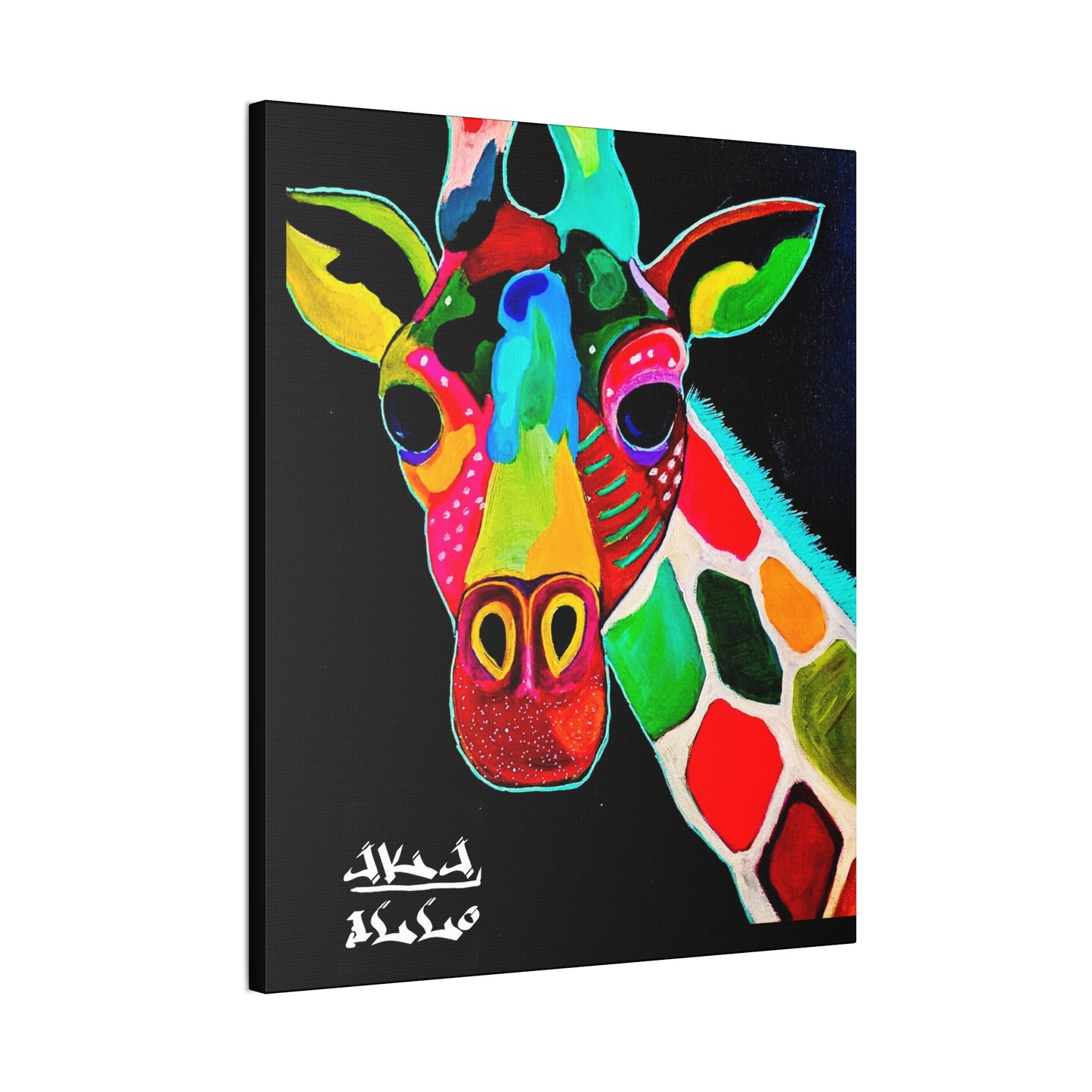 [Vibrant Giraffe] Canvas Stretched, 0.75"