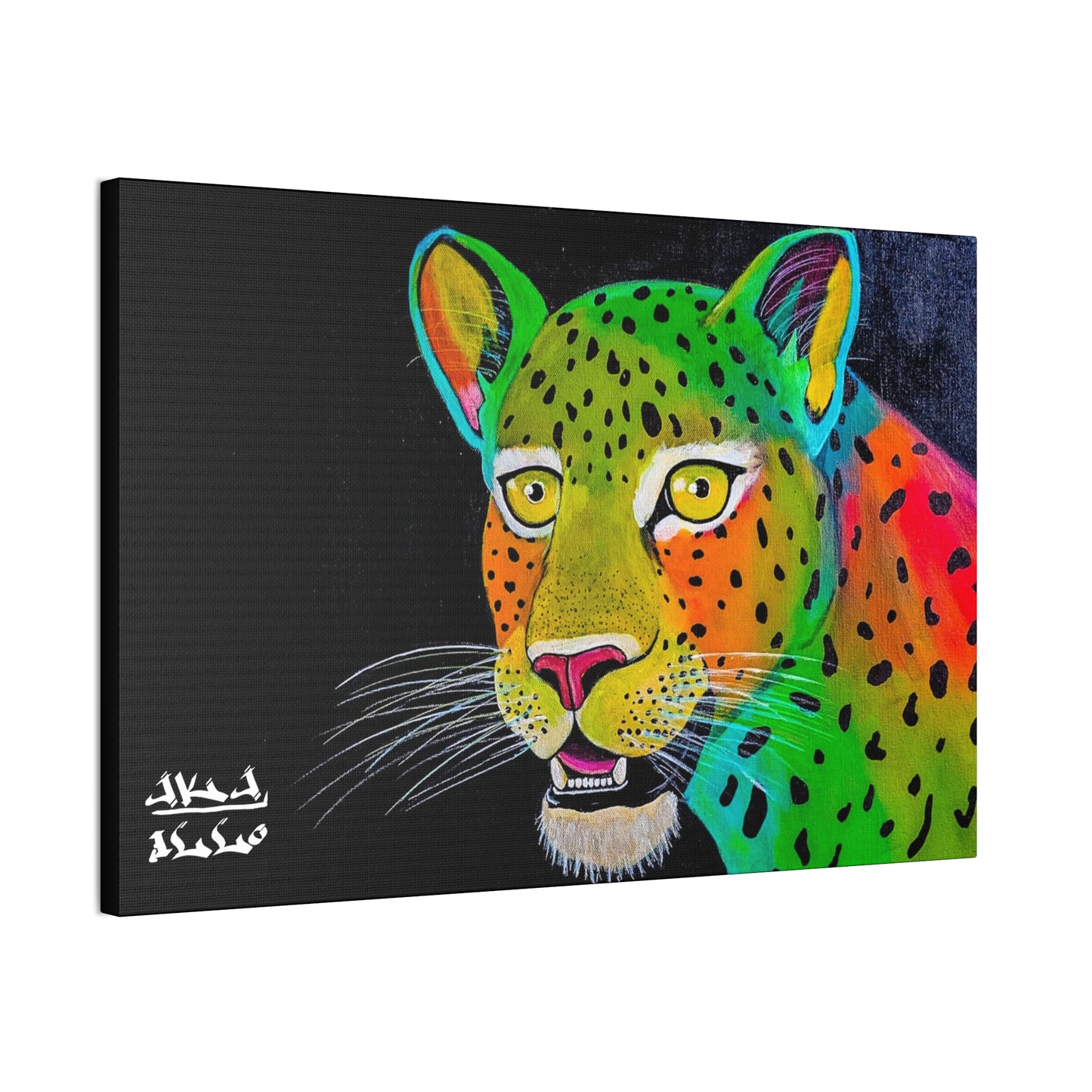[Vibrant Leopard] Canvas Stretched, 0.75"
