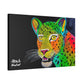[Vibrant Leopard] Canvas Stretched, 0.75"