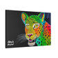 [Vibrant Leopard] Canvas Stretched, 0.75"