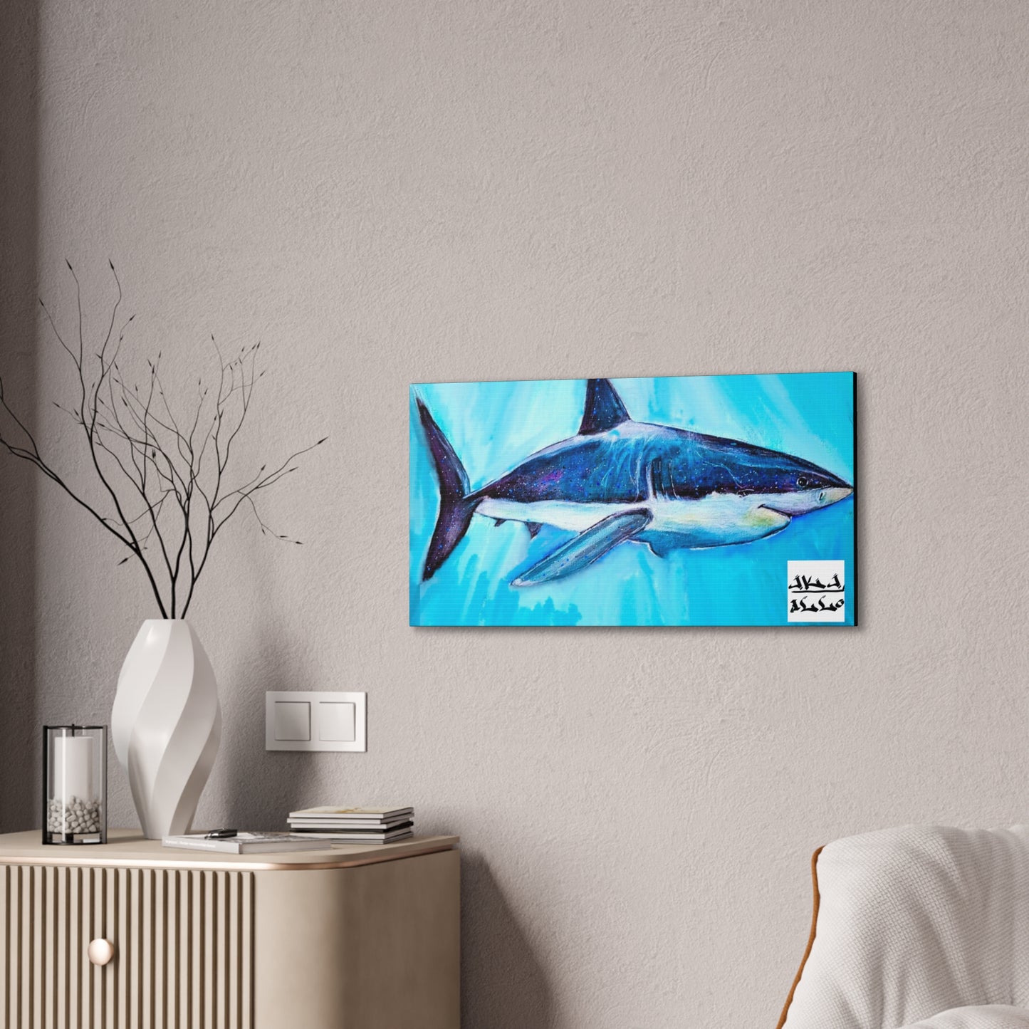 [Great White] Canvas Stretched, 0.75"
