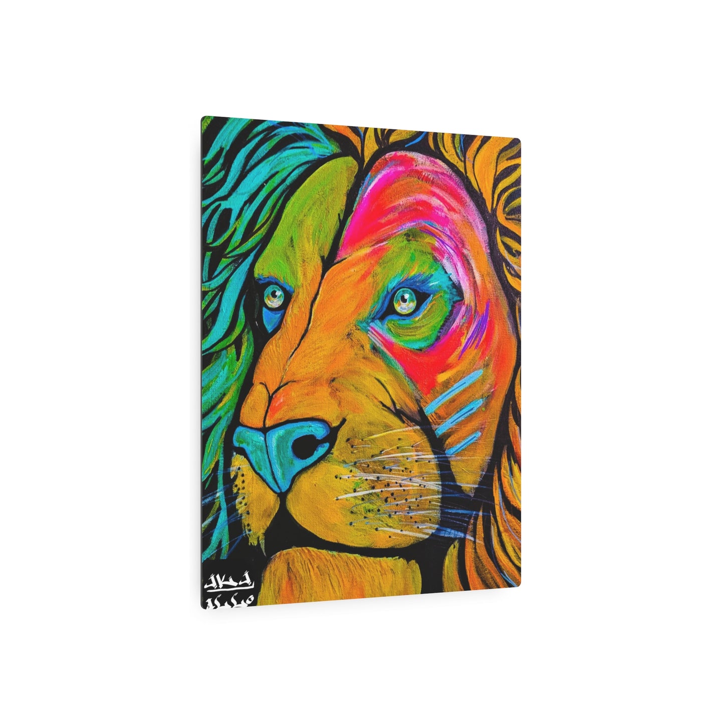 [Vibrant Lion] Metal Art Sign