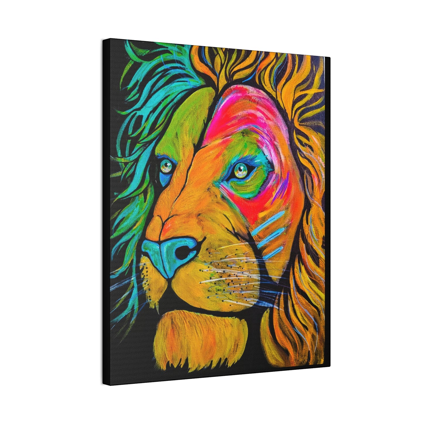 [Vibrant Lion] Canvas Stretched, 0.75"