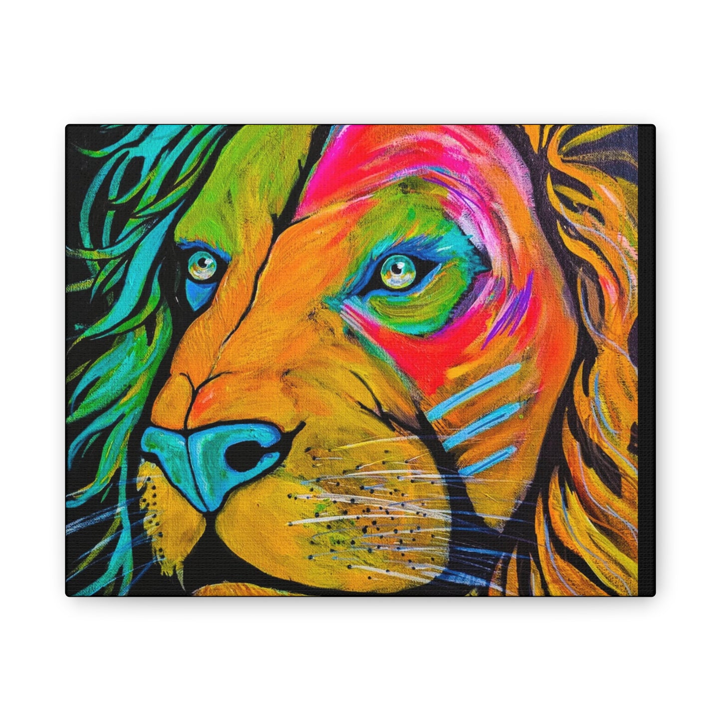[Vibrant Lion] Canvas Stretched, 0.75"