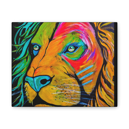[Vibrant Lion] Canvas Stretched, 0.75"
