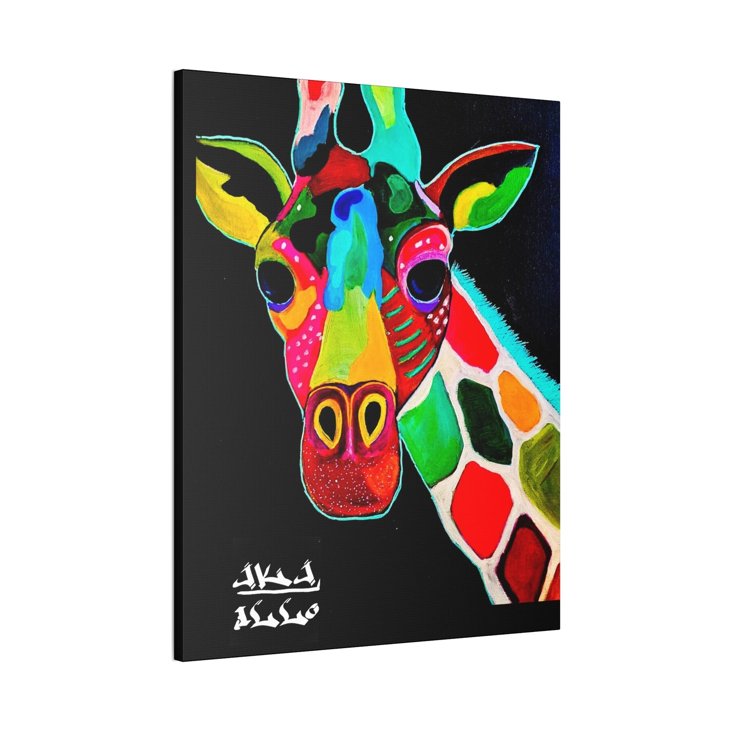 [Vibrant Giraffe] Canvas Stretched, 0.75"