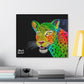[Vibrant Leopard] Canvas Stretched, 0.75"
