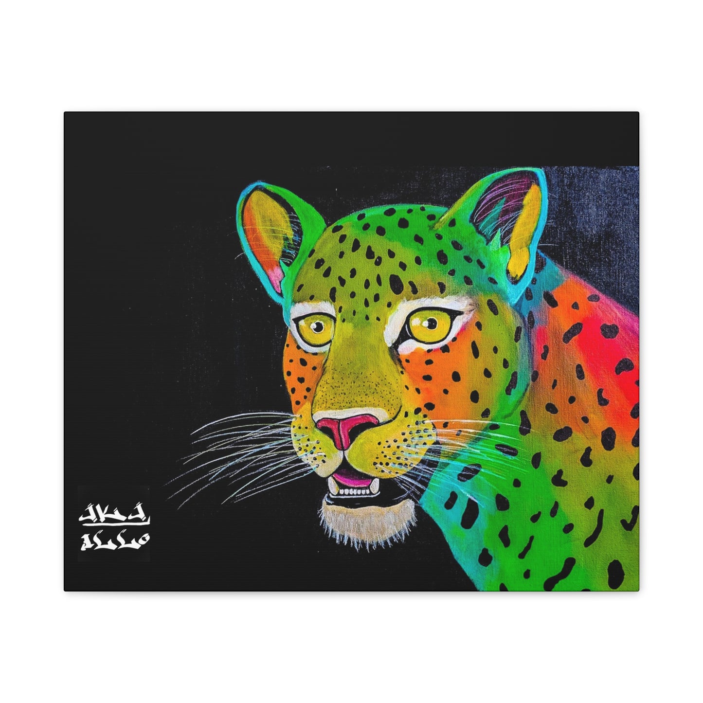 [Vibrant Leopard] Canvas Stretched, 0.75"
