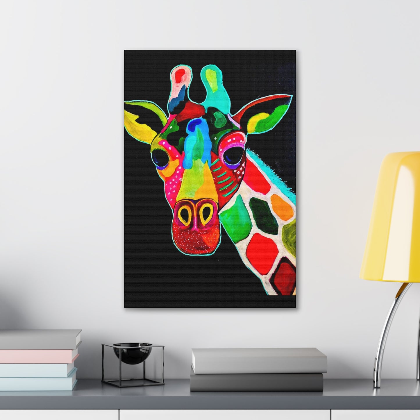 [Vibrant Giraffe] Canvas Stretched, 0.75"