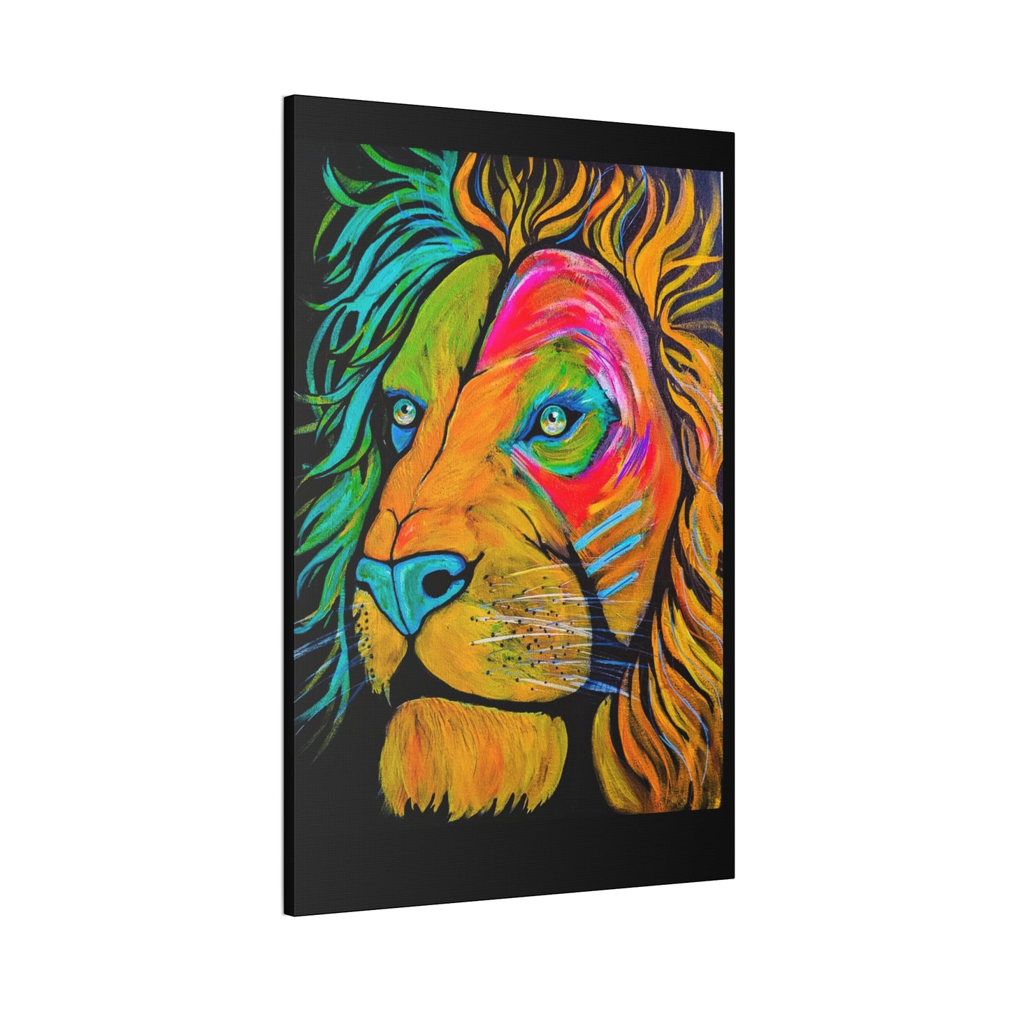 [Vibrant Lion] Canvas Stretched, 0.75"