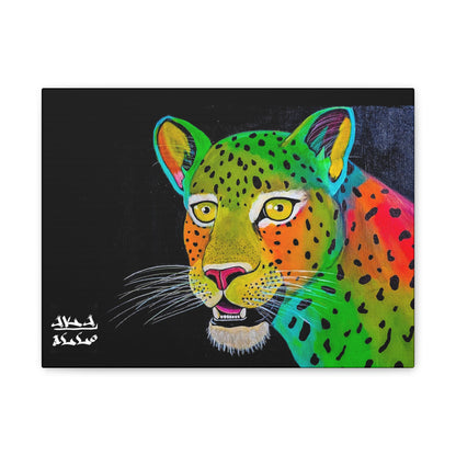 [Vibrant Leopard] Canvas Stretched, 0.75"
