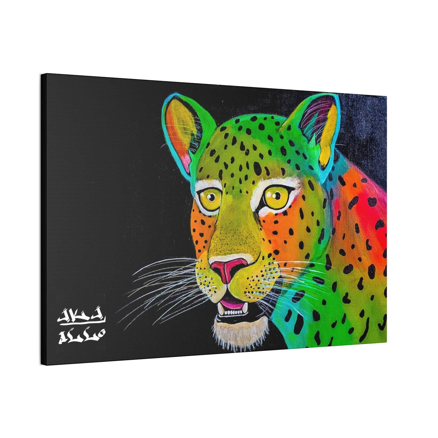 [Vibrant Leopard] Canvas Stretched, 0.75"
