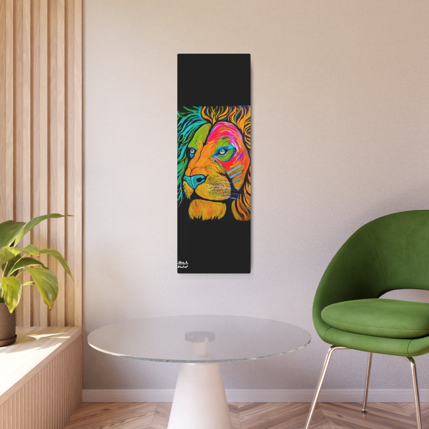 [Vibrant Lion] Metal Art Sign