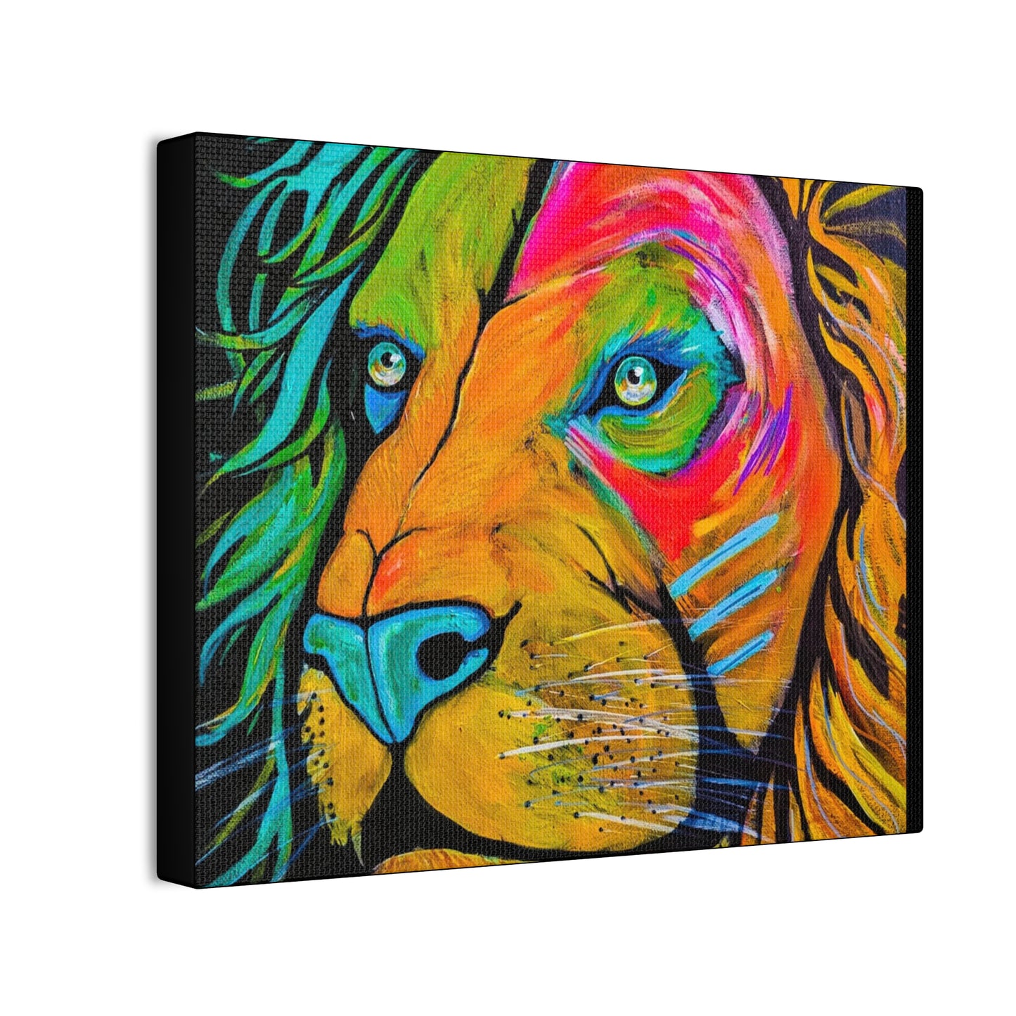 [Vibrant Lion] Canvas Stretched, 0.75"