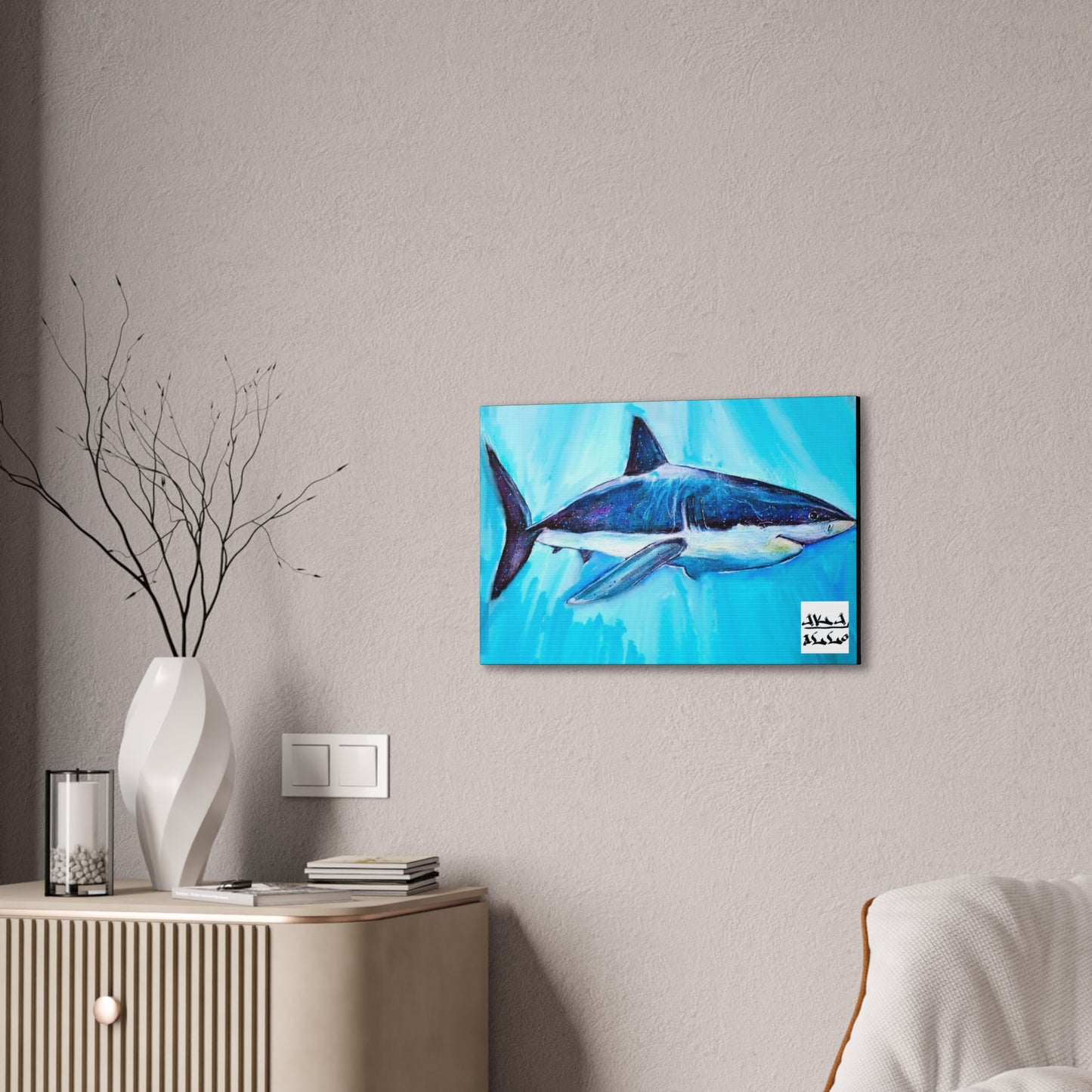 [Great White] Canvas Stretched, 0.75"