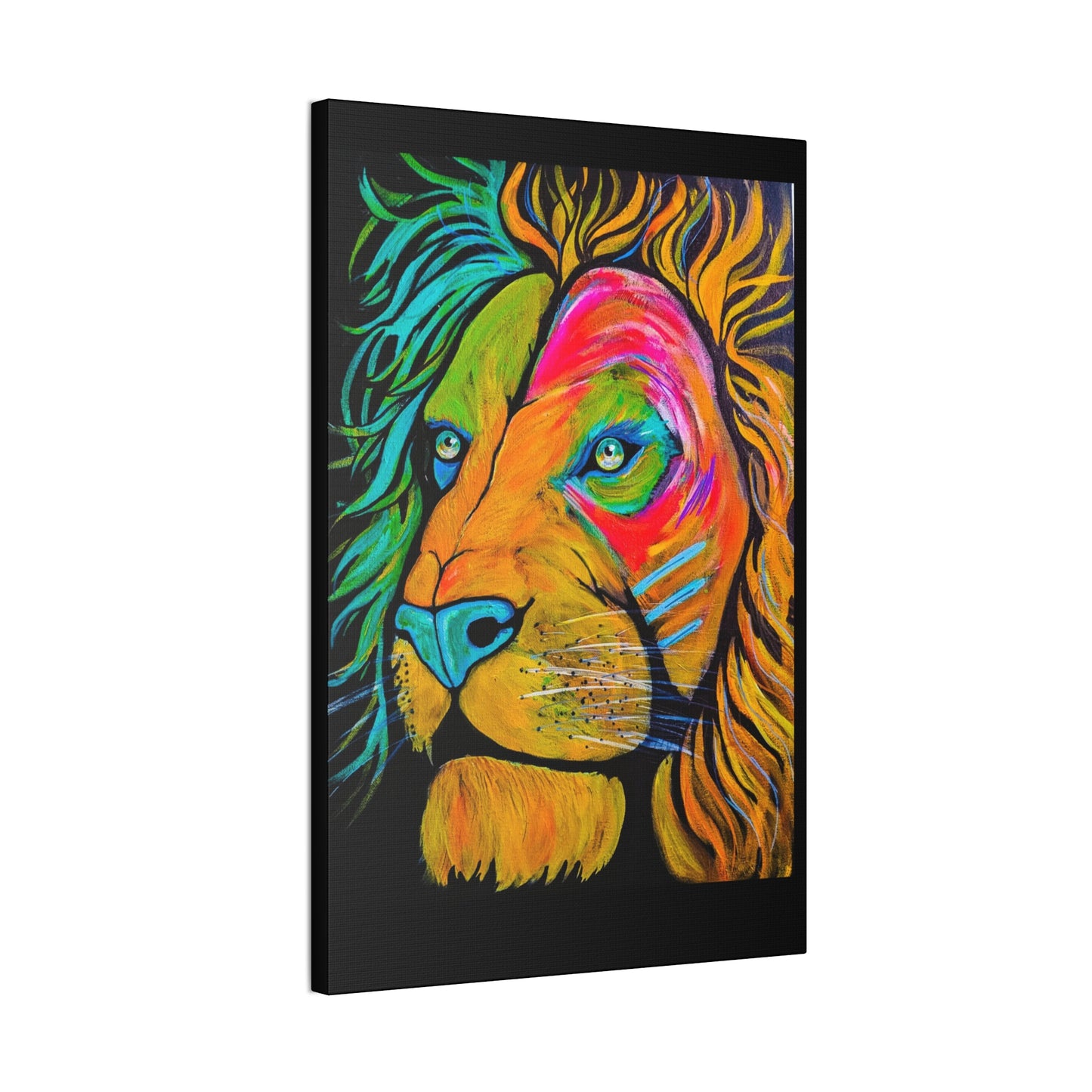 [Vibrant Lion] Canvas Stretched, 0.75"