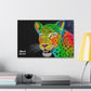 [Vibrant Leopard] Canvas Stretched, 0.75"