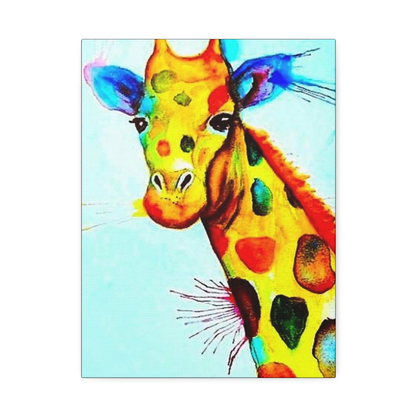 [Watercolor Giraffe] Canvas Stretched, 1.5''