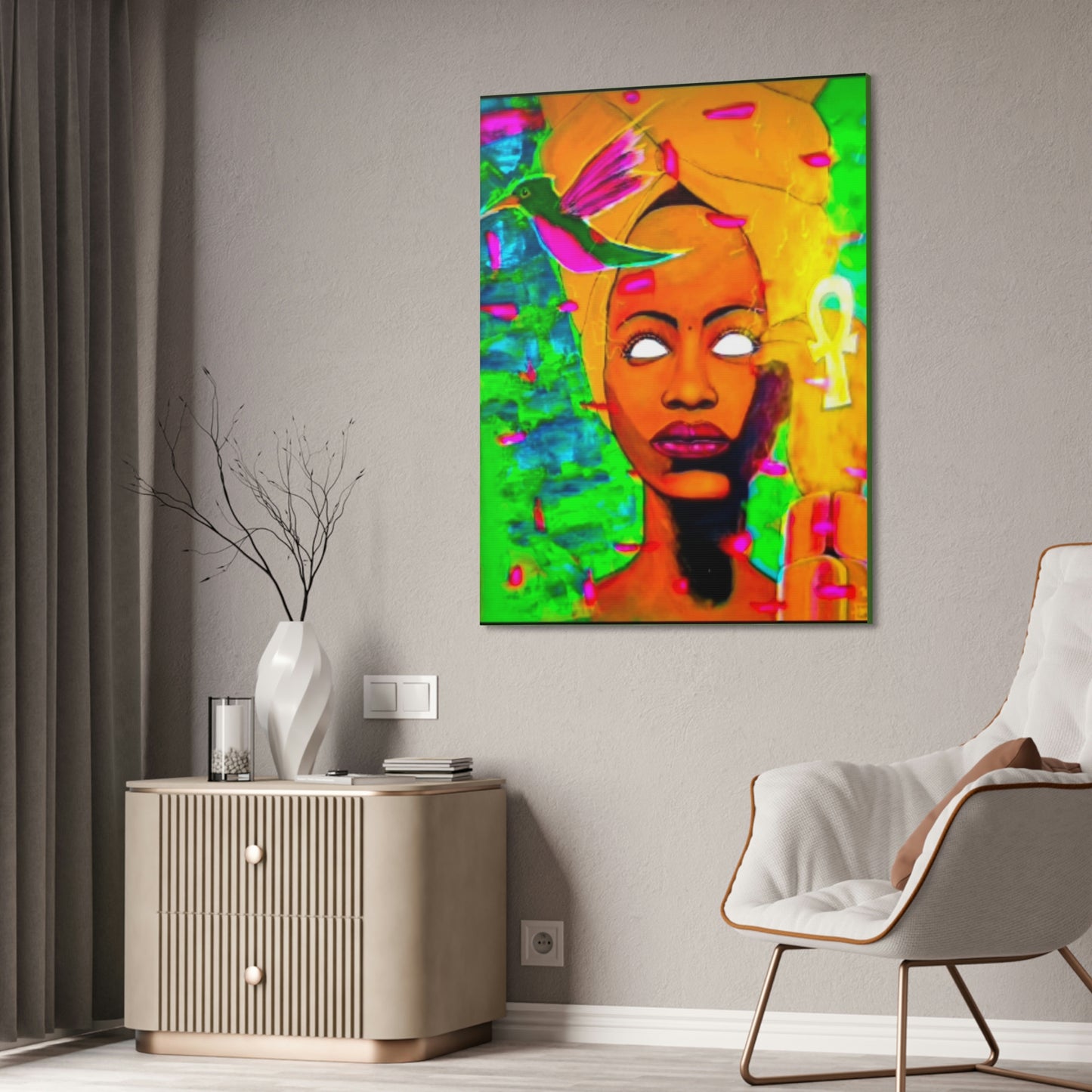 [Queen Badu] Canvas Stretched, 1.5''