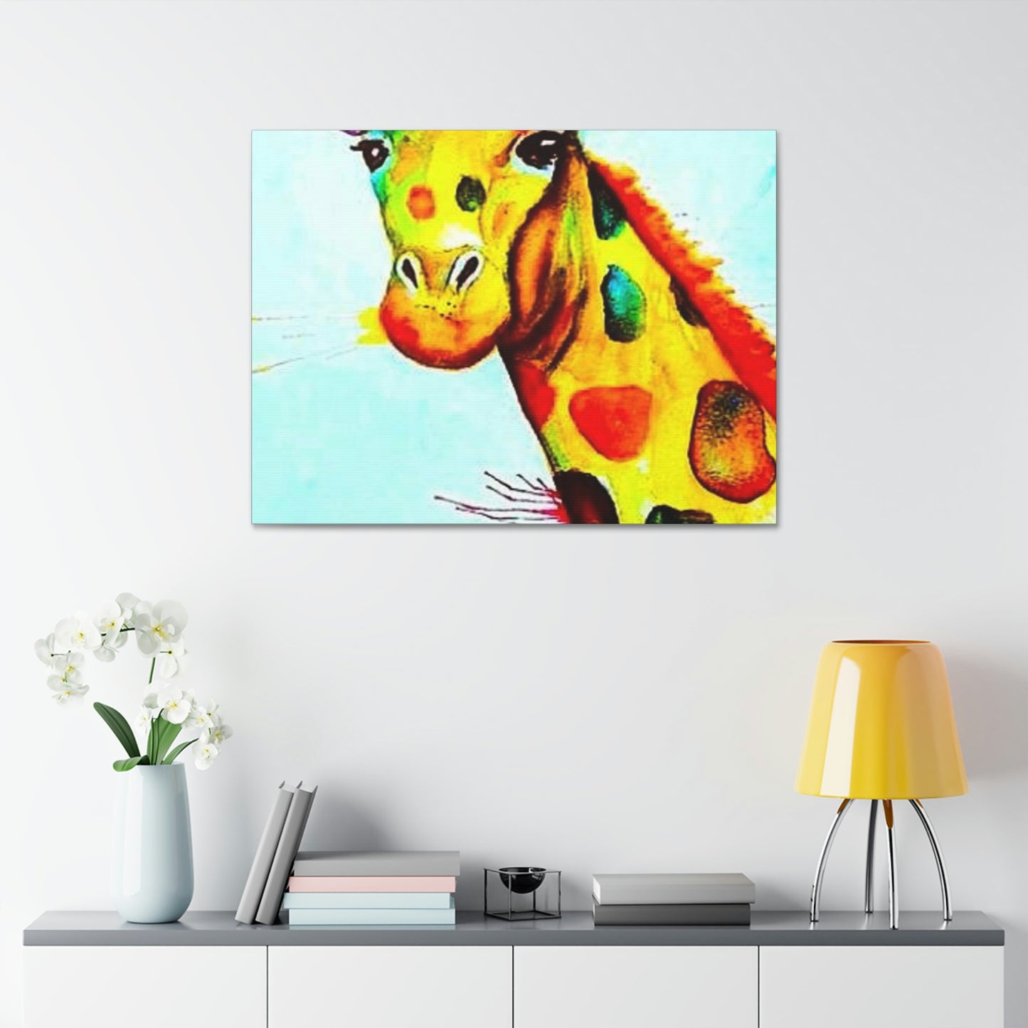[Watercolor Giraffe] Canvas Stretched, 1.5''
