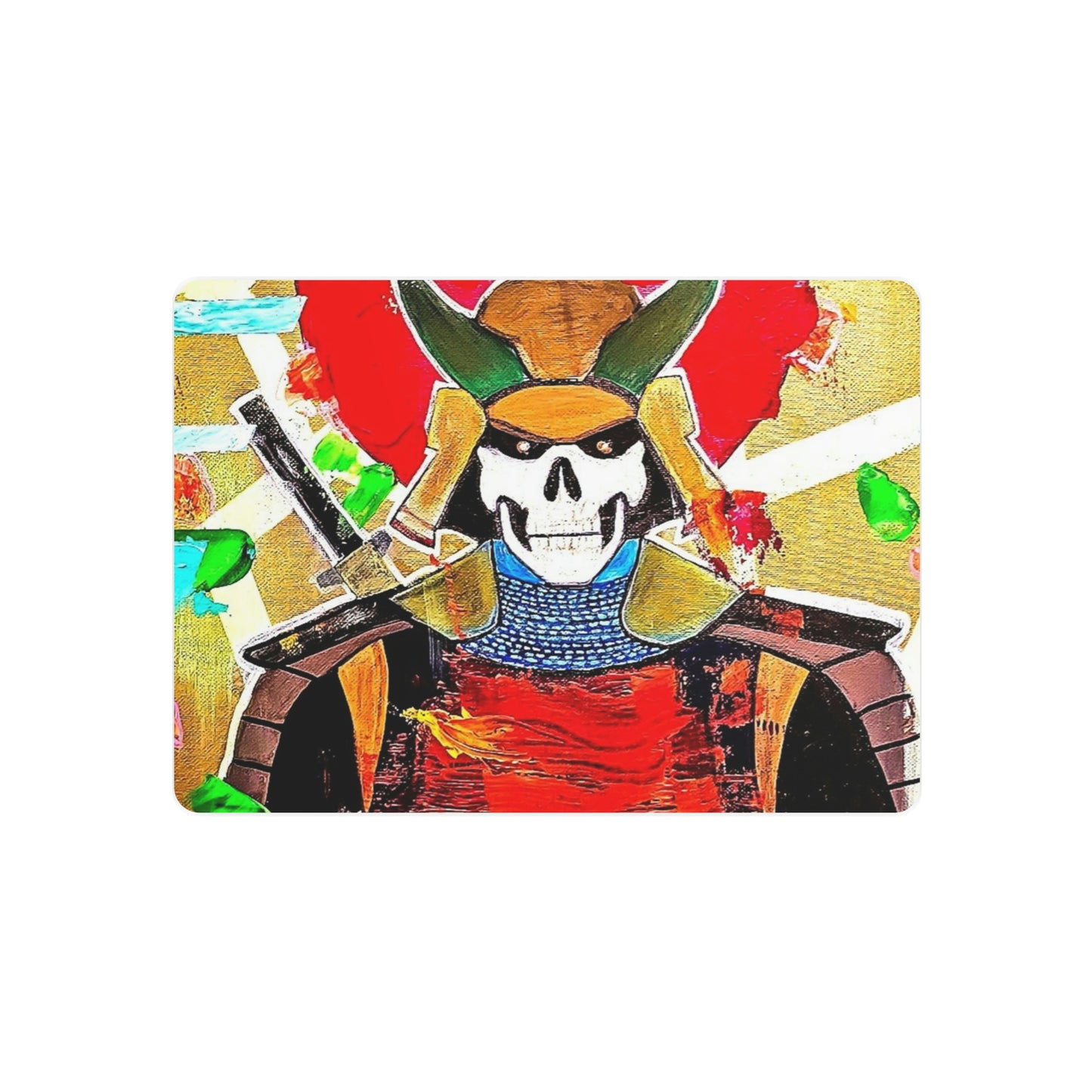 [Samurai Skull] Metal Art Sign